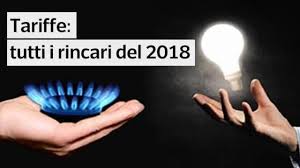 Bollette luce e gas, aumenti dal 1 luglio 2018